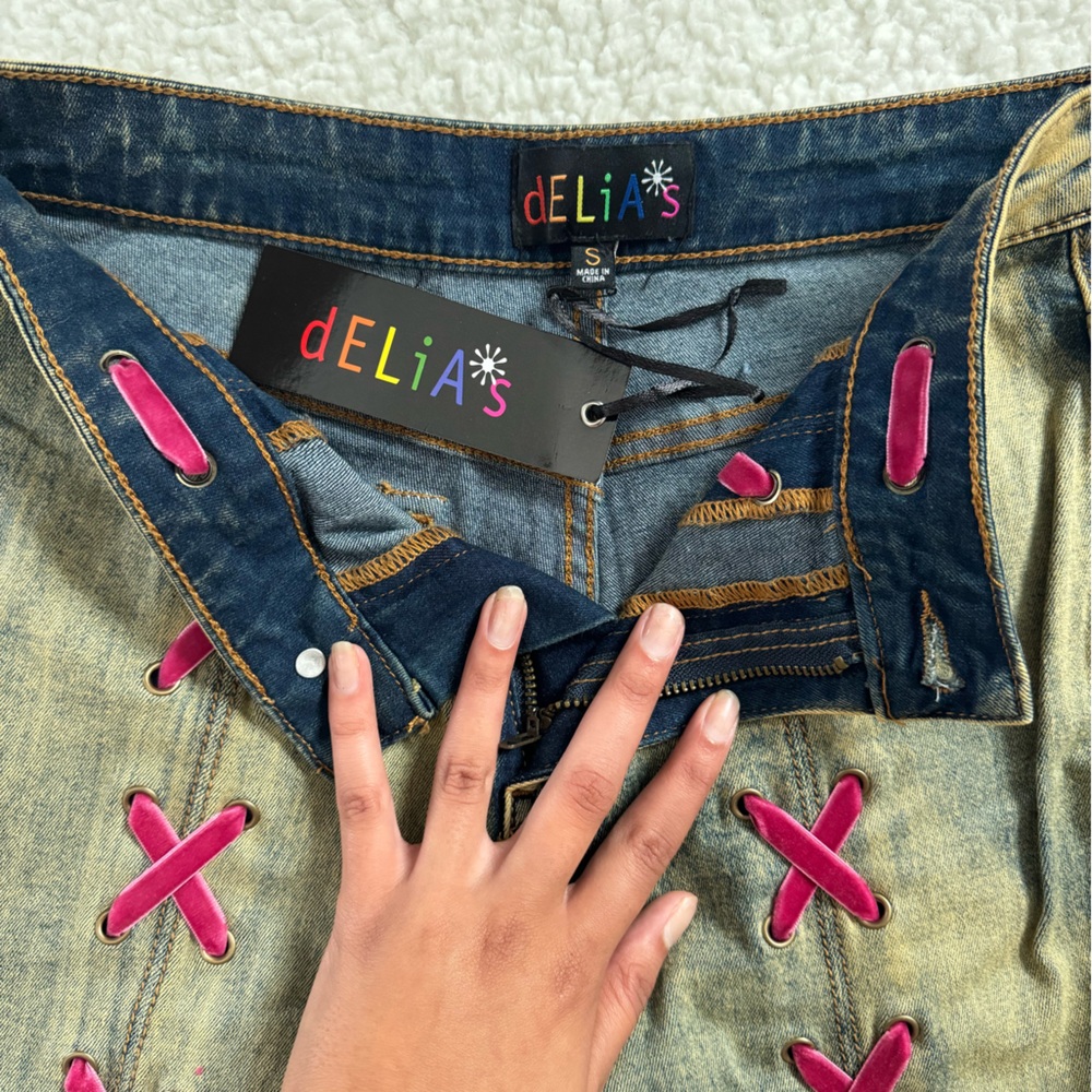Delia’s Lace-up Flare Pants